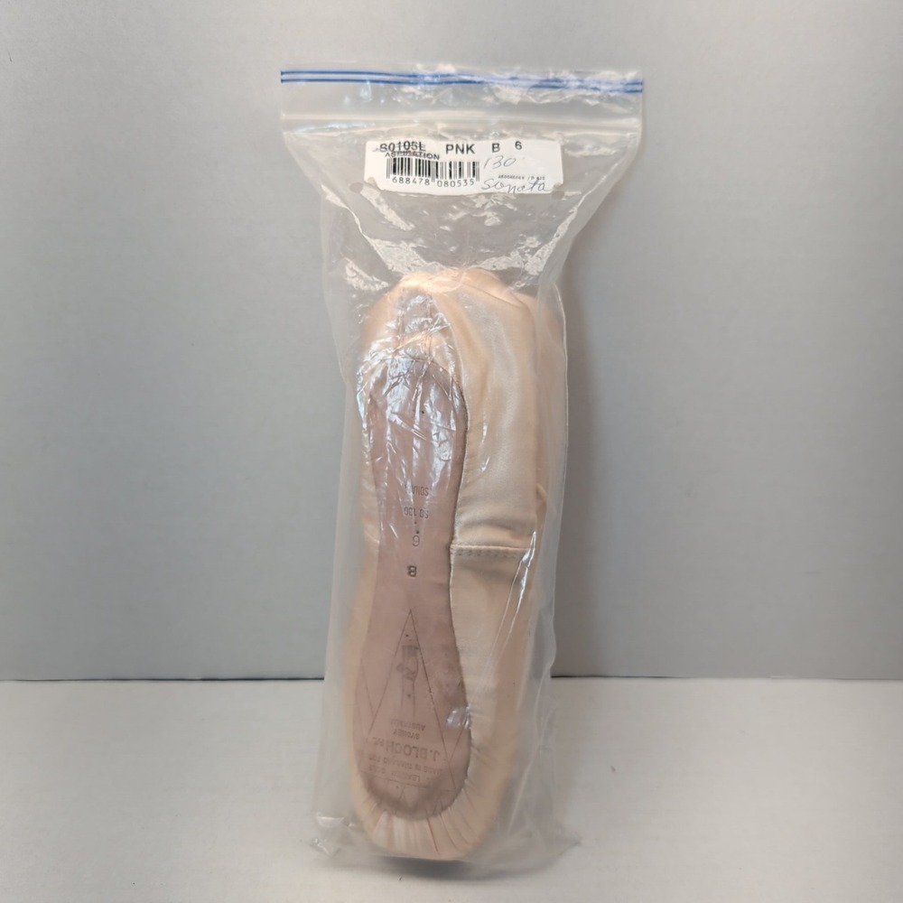 Bloch Sonata Pointe Shoes S0130L Pink Satin 6 B